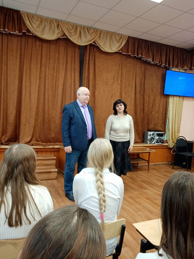 Профориентационная встреча с учащимися 9 классов МБОУ "СОШ №5" города Алатыря