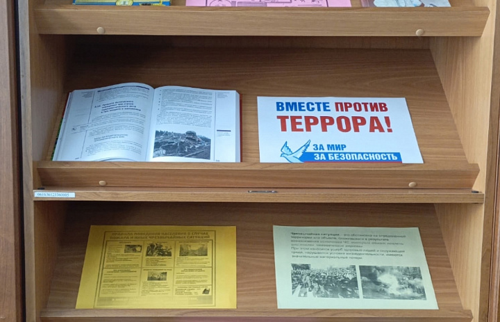 Книжно- иллюстративная выставка «Осторожно, терроризм!»