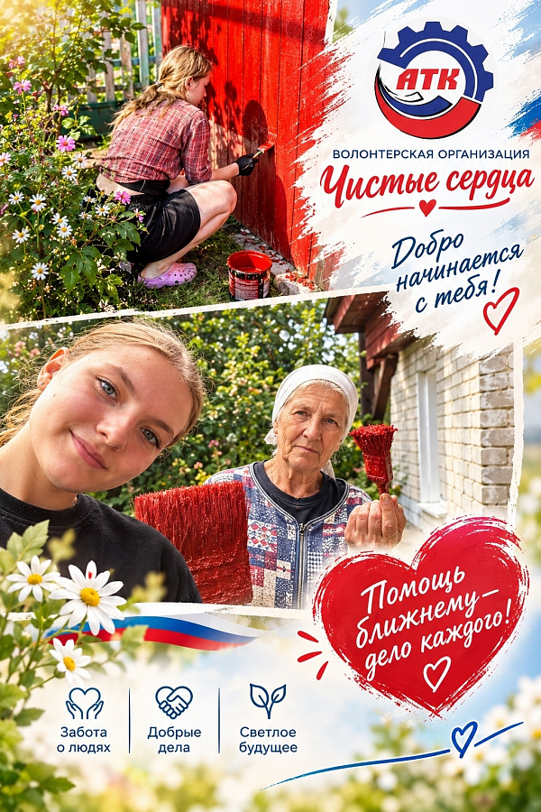 Очередная акция волонтёрского движения «Чистые сердца» доказала: добро не знает выходных.